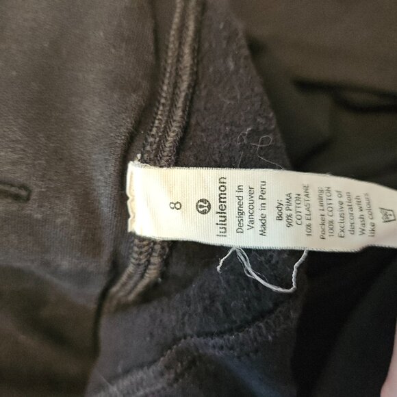 Lululemon Ready to Fleece Jogger Size 8 Black - Picture 4 of 5